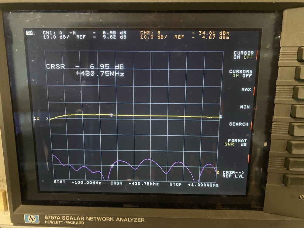 4 WAY UHF COUPLER / SPLITTER / 400-900 Mhz -6 Db SMA connectors
