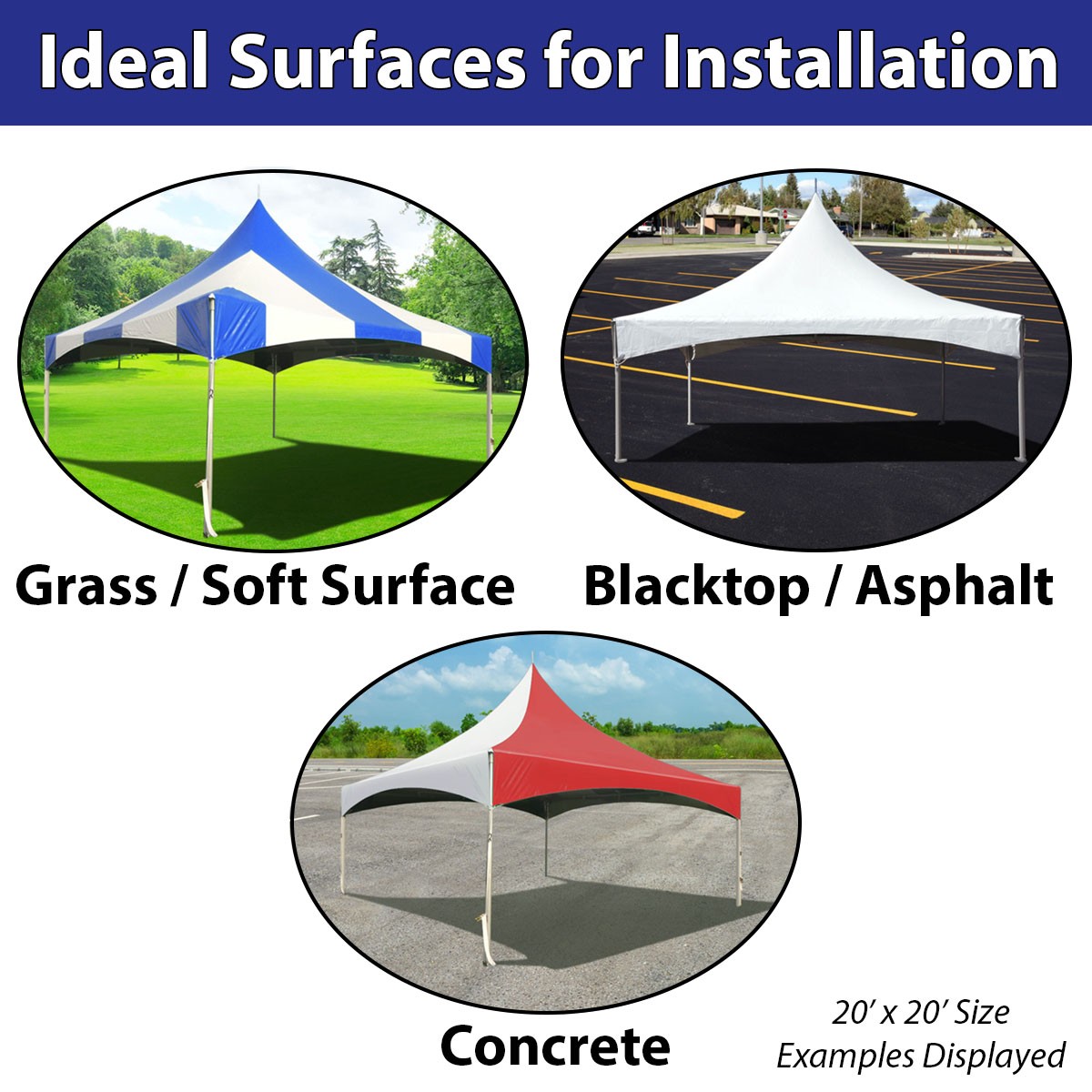 10x20 Commercial High Peak Frame Tent White Event Canopy Wedding Party Gazebo