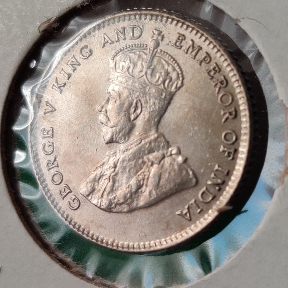STRAITS SETTLEMENTS 10 Cents 1927 George V Cleaned Uncirculated