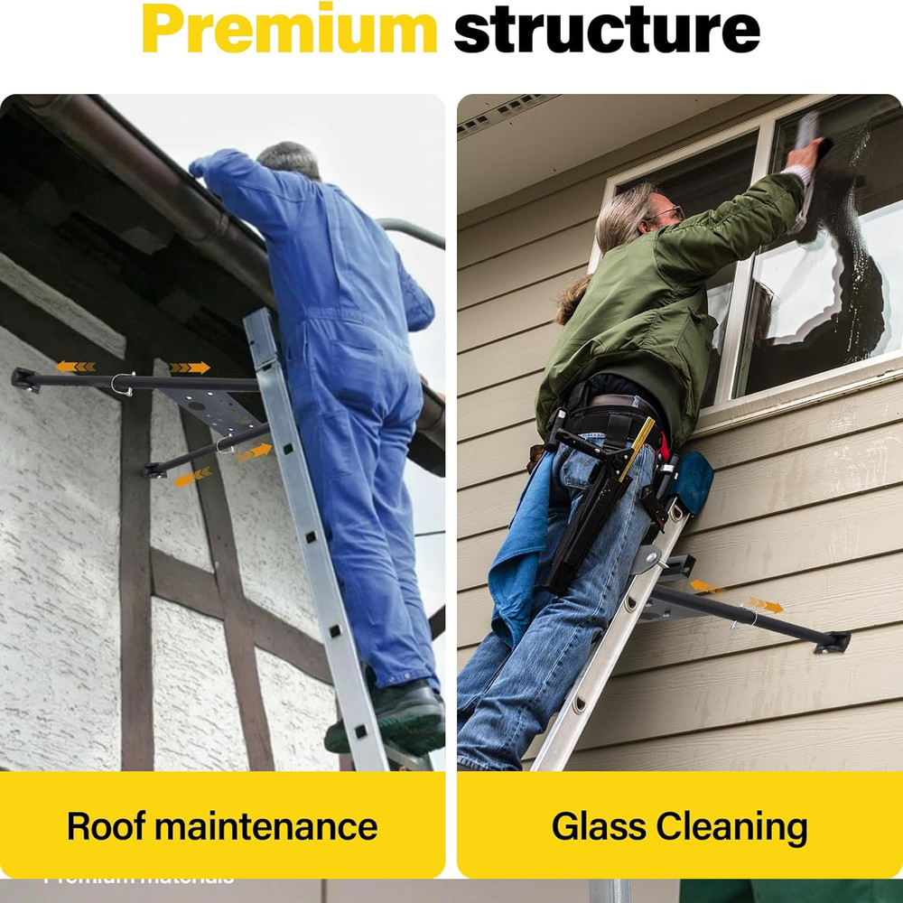 Ladder Support Stabilizer Security for climbing ladder Roof Gutter Wall Standoff