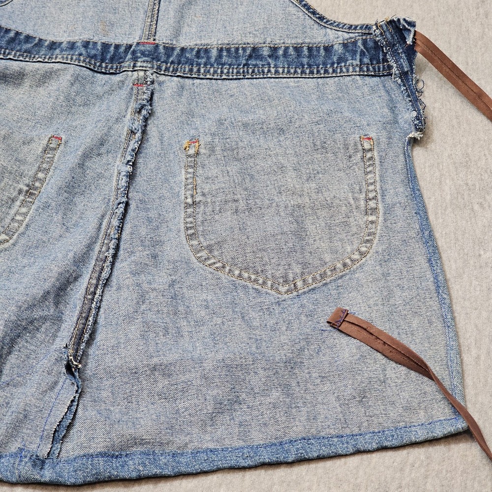 Unionbay Jean Apron Medium Denim Unique Hand Painted Beach