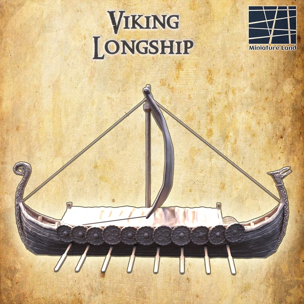 Viking Longship - Fantasy Tabletop Terrain