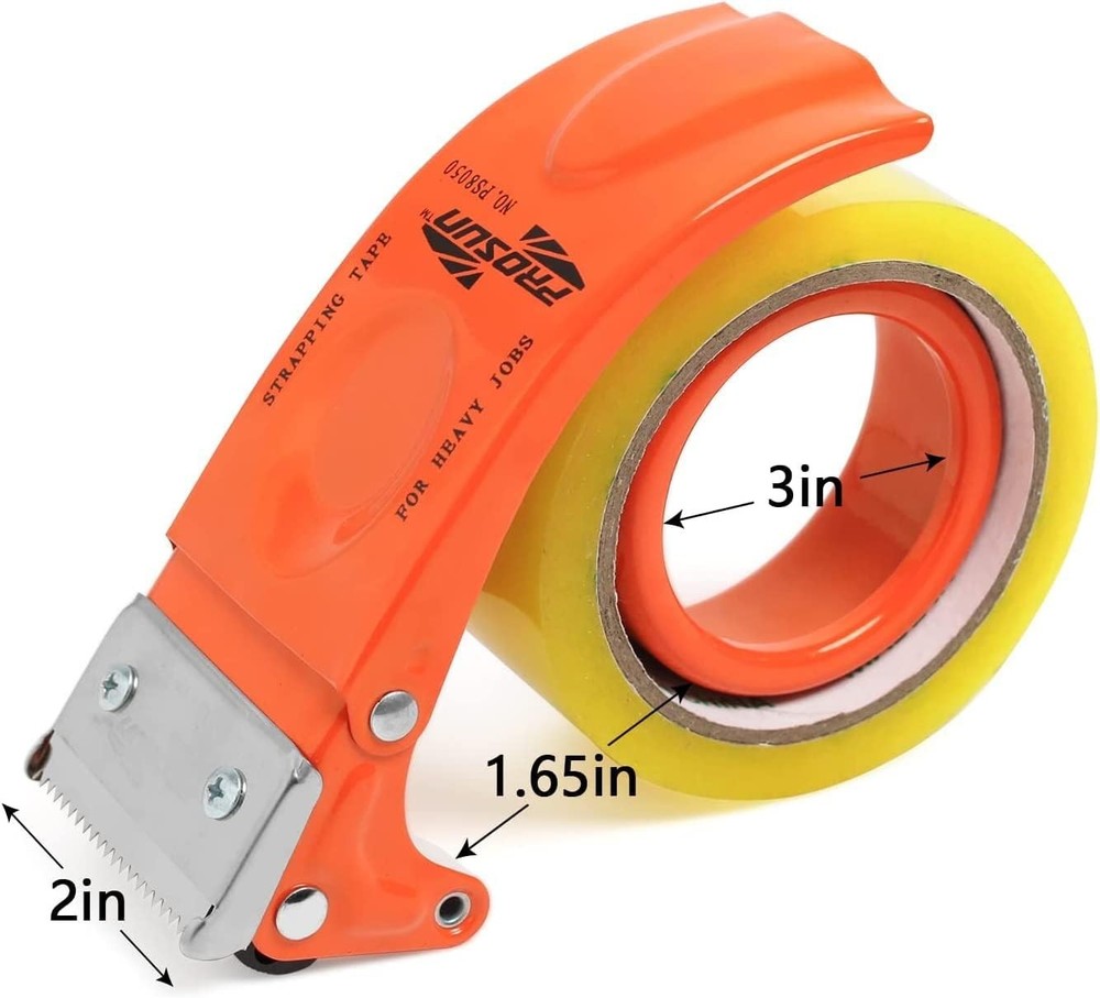 Versatile 2-Inch Tape Gun Set with Replaceable Blades and Anti-Rollback Feature