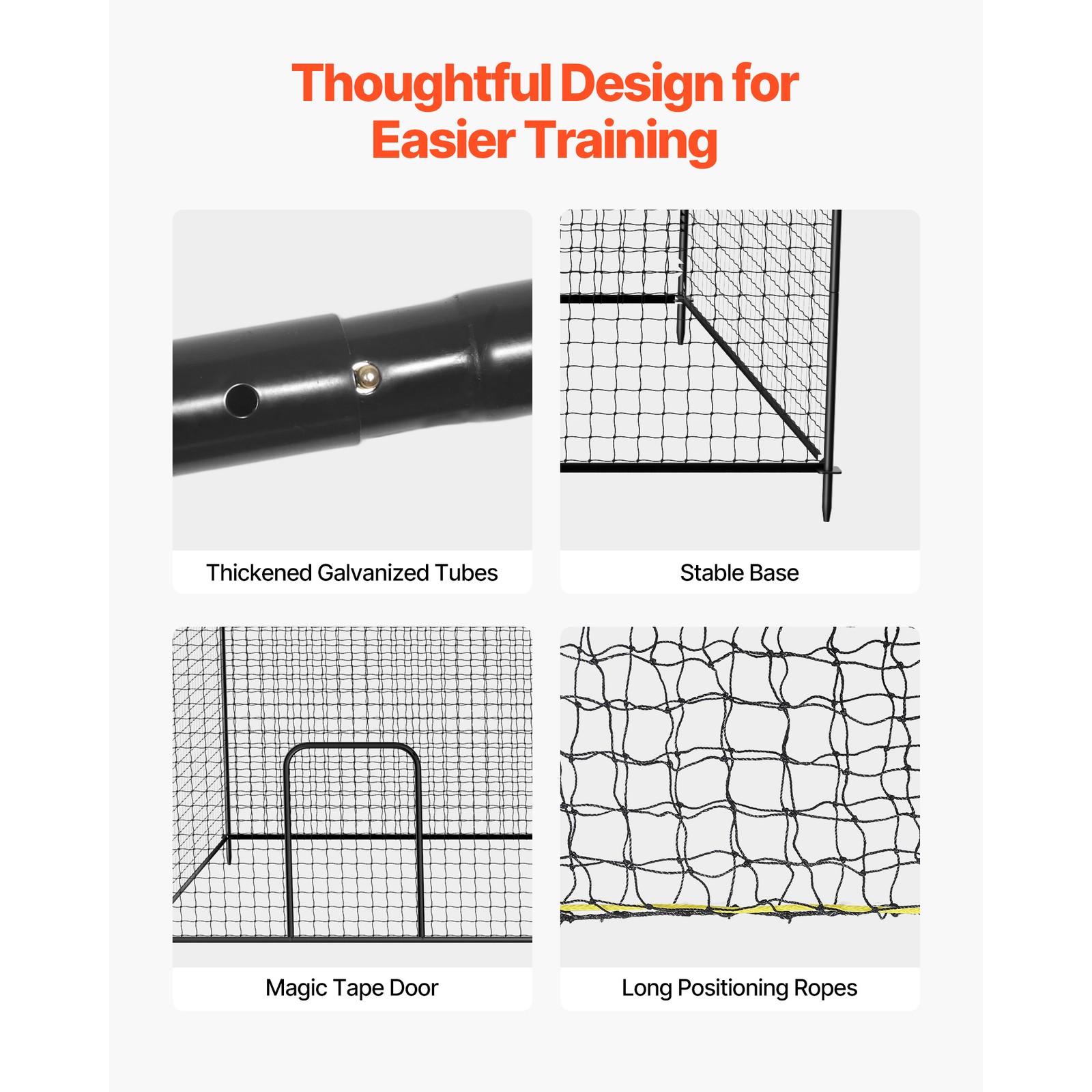 Uimoso Baseball Batting Cage 35 x 10.5 x 10.2FT for Indoor and Outdoor Use