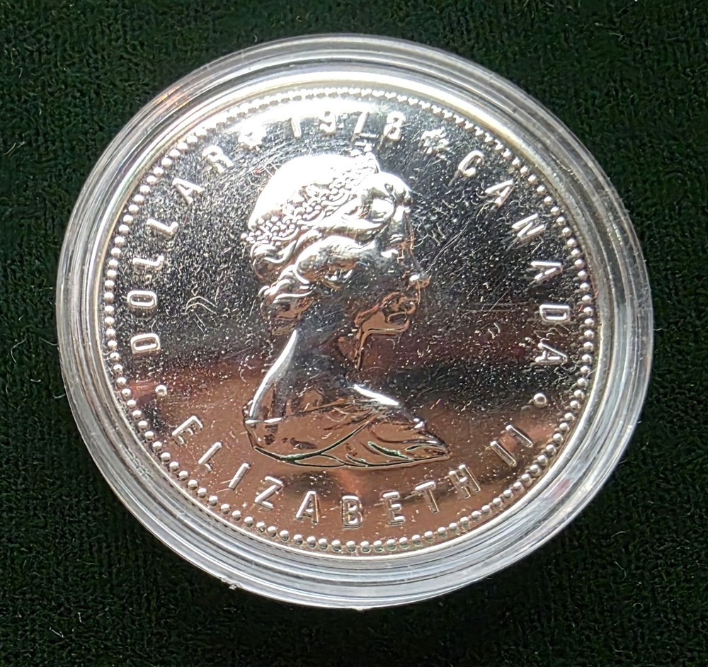 1978 CANADA PROOF SILVER DOLLAR COIN EDMONTON