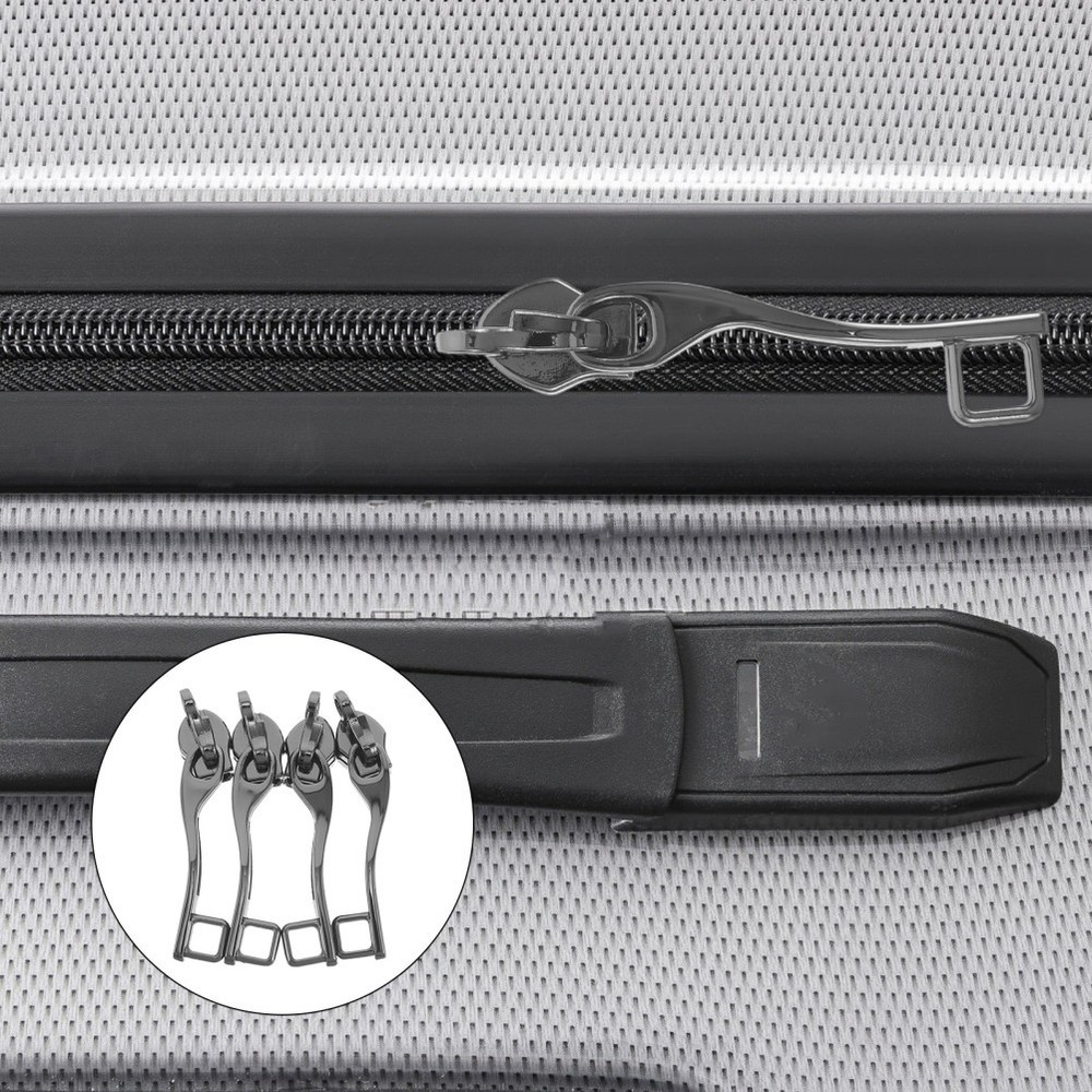 4 PCS Explosion-proof Combination Lock Zipper Double Layer Slider