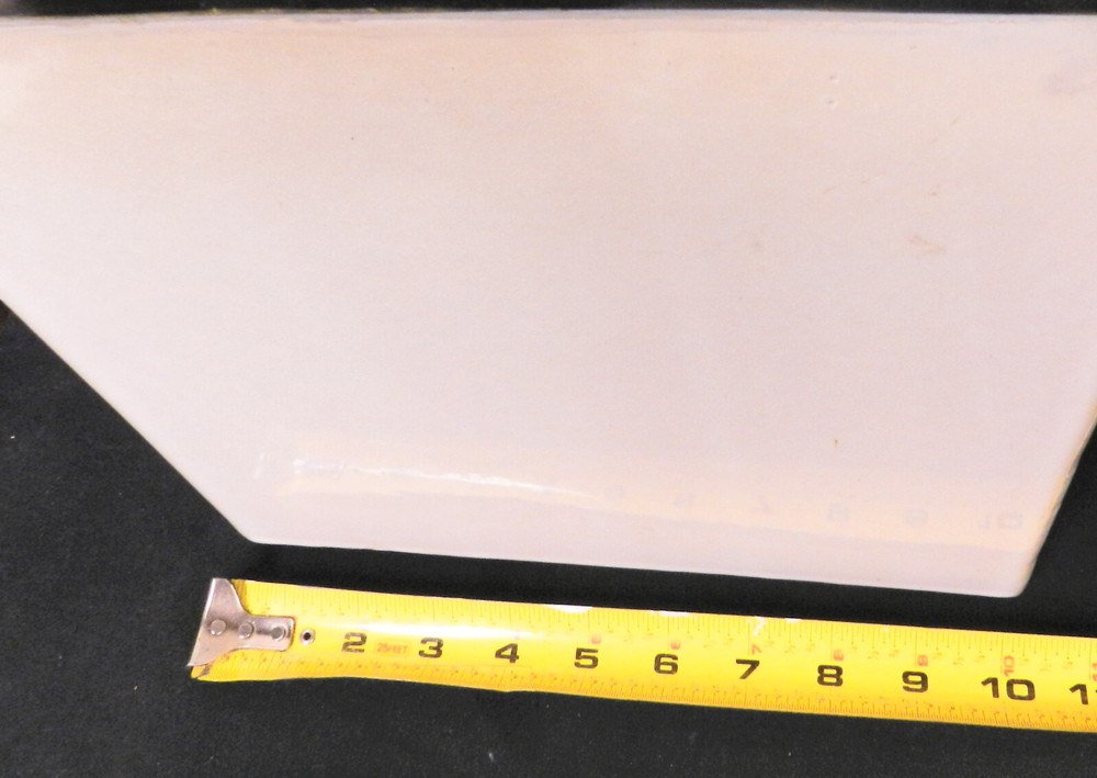 Mid- Century Ceramic Slab Square Vase Solid