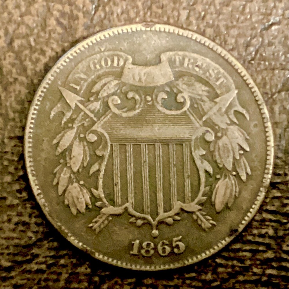 1865 US Two Cents cd -