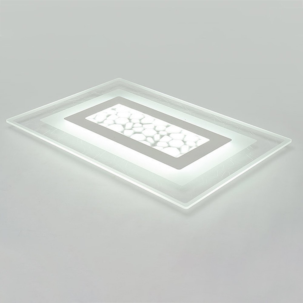 Acrylic LED Ceiling Light Modern Flush Mount Light Chandelier W/Remote Control