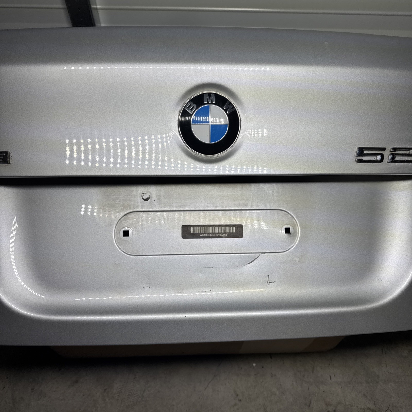 09-17 BMW F10 F18 Rear Trunk Lid Shell Panel Silver OEM