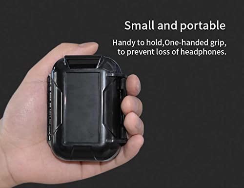 ABS Resin Hard Storage Box Multifunction Protective Case for Earphone, Red