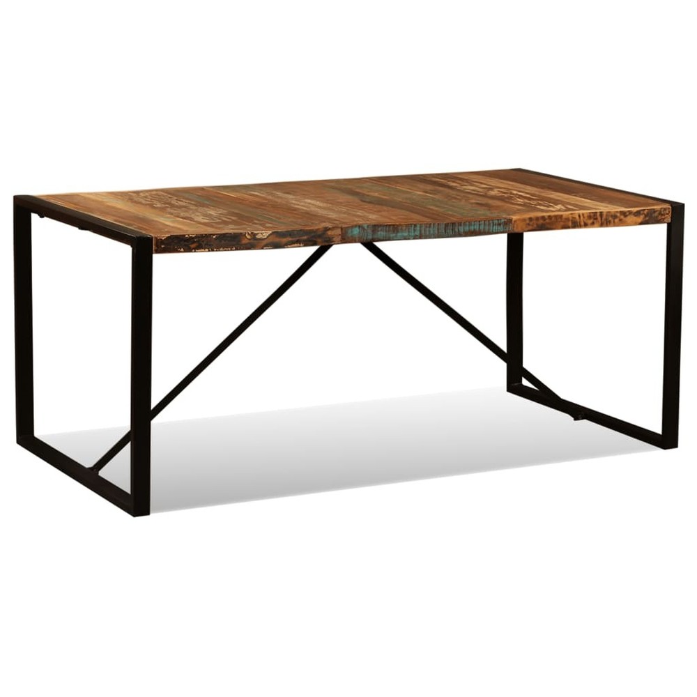 Dining Table Kitchen Table Dining Room Dinner Table Solid Reclaimed Wood vidaXL