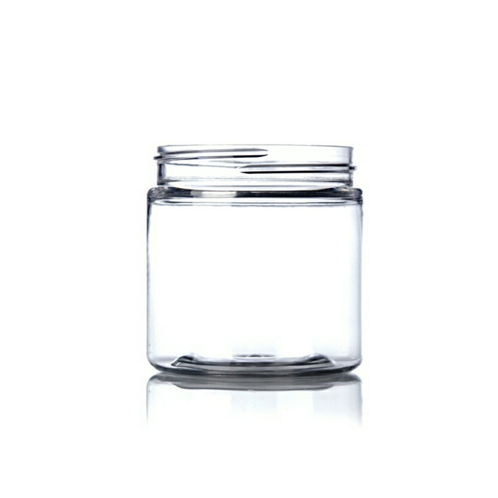 4oz Clear PET Single Wall Plastic Jars