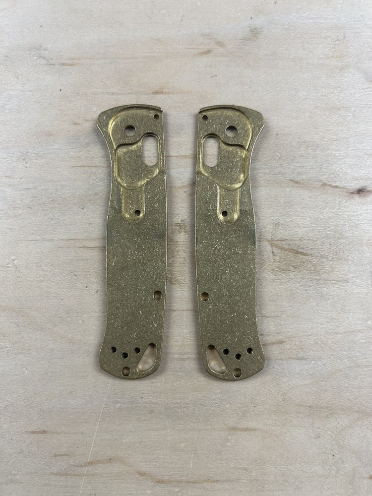 Scikio Custom Benchmade Bugout Brass Handle Scales