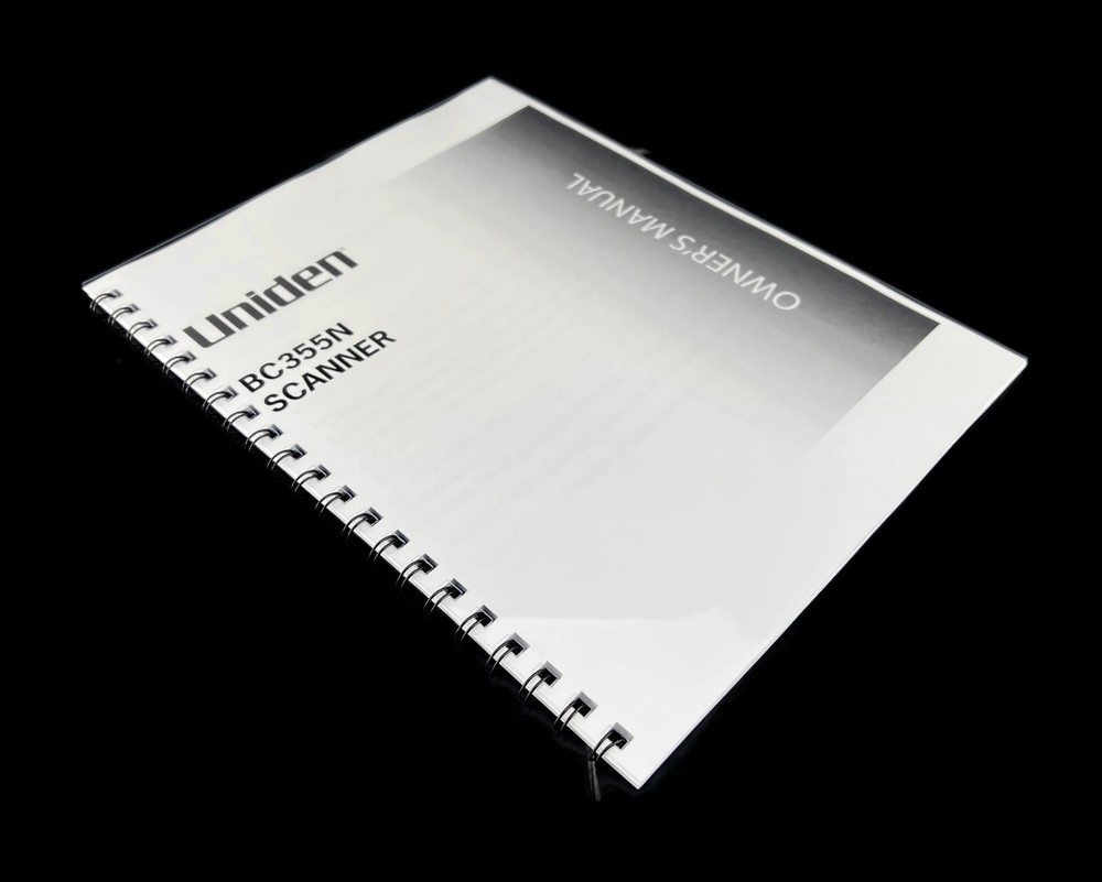 Uniden BC355N Instructions Operating Manual User Guide COIL BOUND