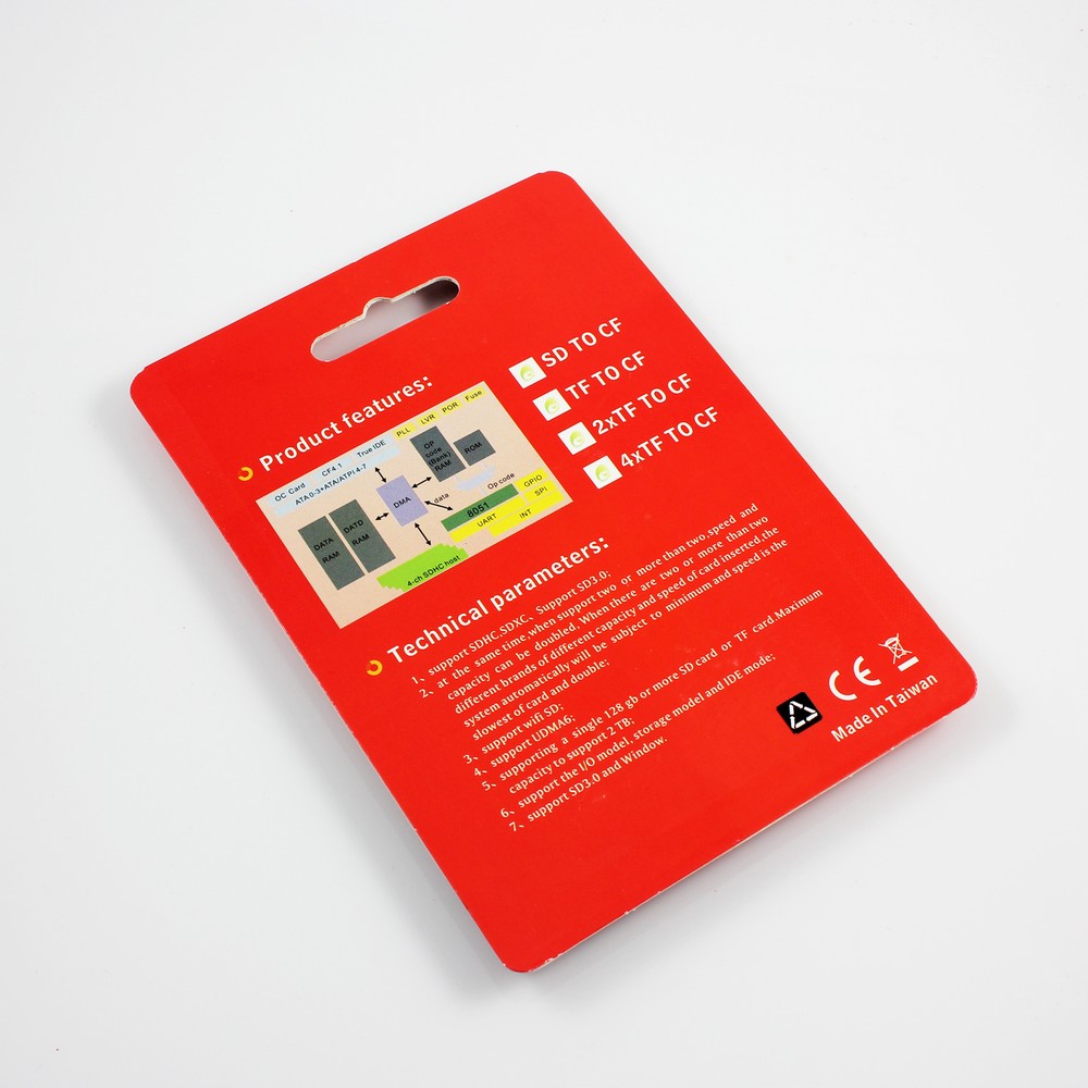 SD Card to CompactFlash Type I CF Card Adapter, Support WiFi SD/SDXC Cards