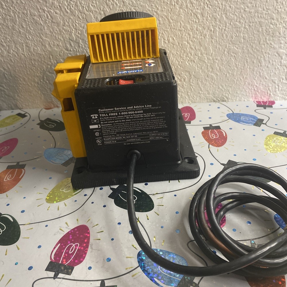 Plasplugs Sharpener Unit w/ Knife Scissor Sharpener Module DCS407 Tested Working