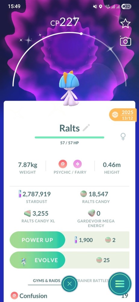Shiny Ralts Pokemon Tr@de Go
