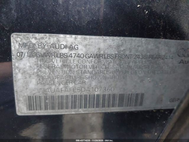 Driver Left Front Window Regulator Fits 12-16 18 AUDI S4 4931824