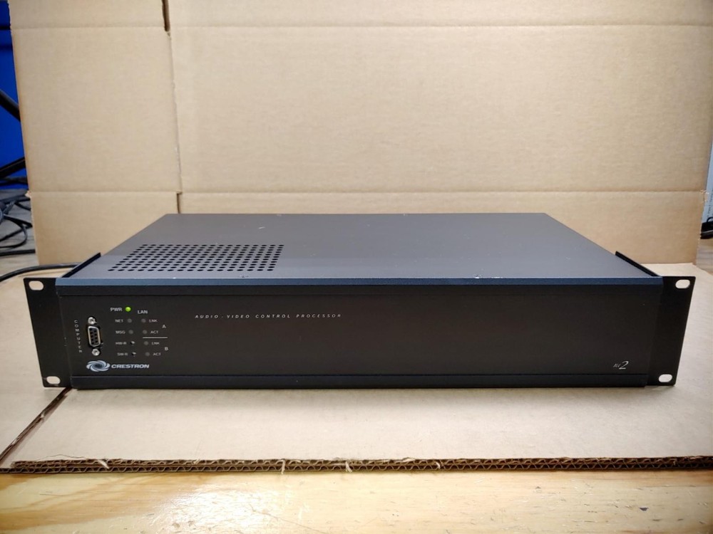 Crestron AV2 Audio Video Control Processor w/ C2ENET-2 & Rack-Ears ✔✔✔