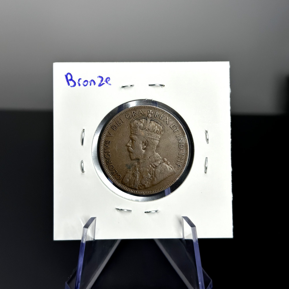 1919 Canada Large Cent Penny Coin - Bronze Coin