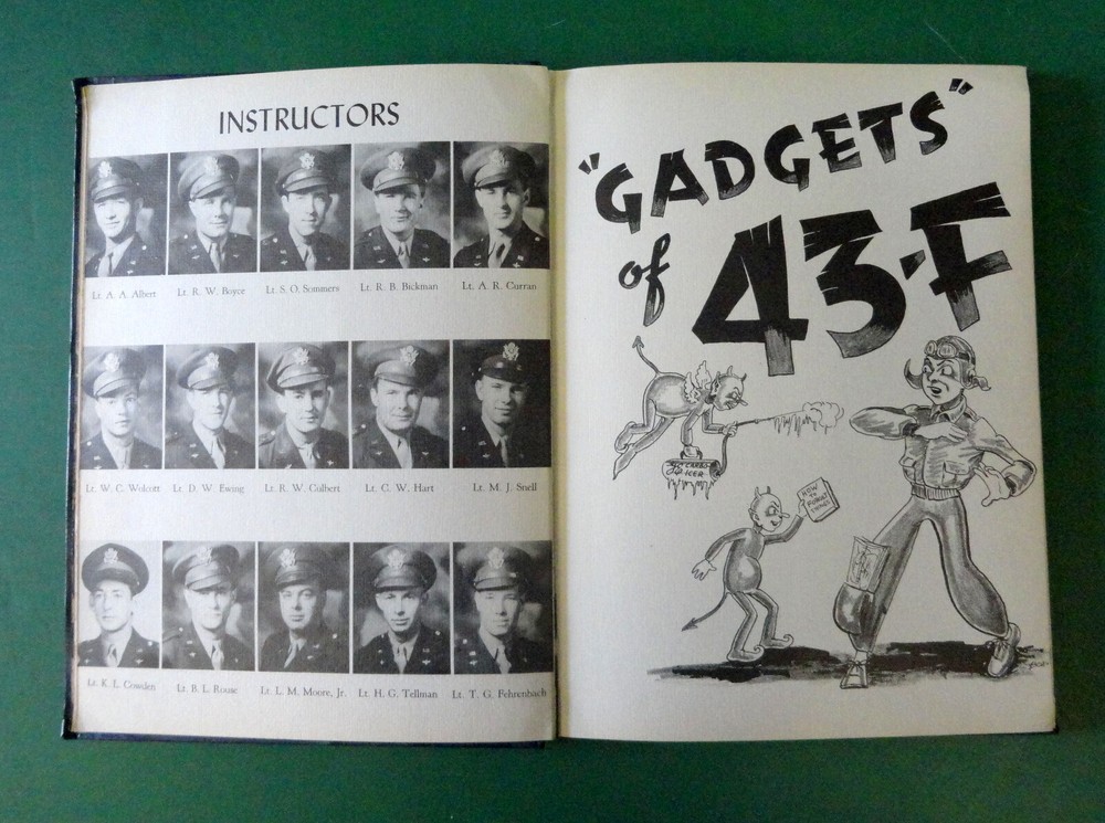 GOODFELLOW ARMY AIR FIELD CLASS BOOK 43-F ADVANCED