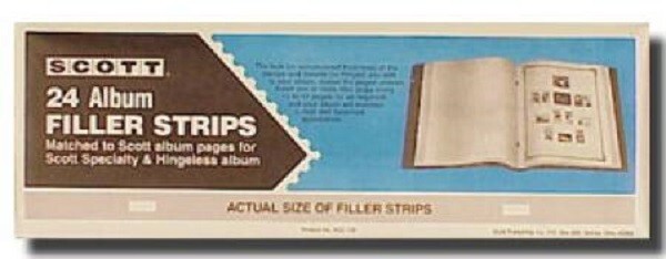 Scott Filler Strips For 2-Square Post Specialty Binder Stamp Spacers 24 Strips