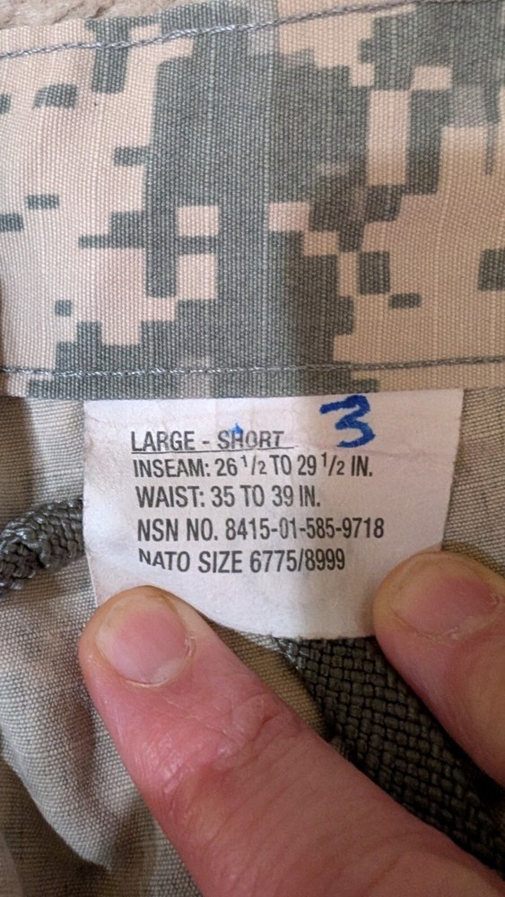 Authentic Army Combo Combat Jacket Size M And Cargo Pants Size L