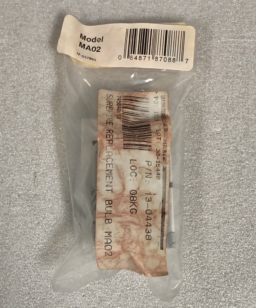 SUREFIRE Model MA02 Lamp Assembly For A2 Flashlight / 50 Lumen NOS