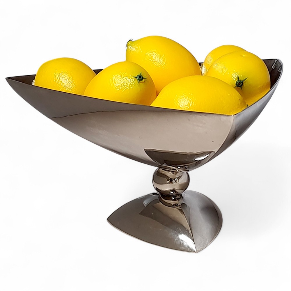 Vintage Namford Ltd Silverplated Triangle Pedestal Bowl Centerpiece 10" x 5.5"