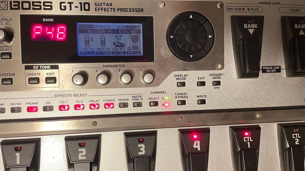 Boss GT-10 Guitar Multi Effects Processor COSM Flagship Model Tested Working JP