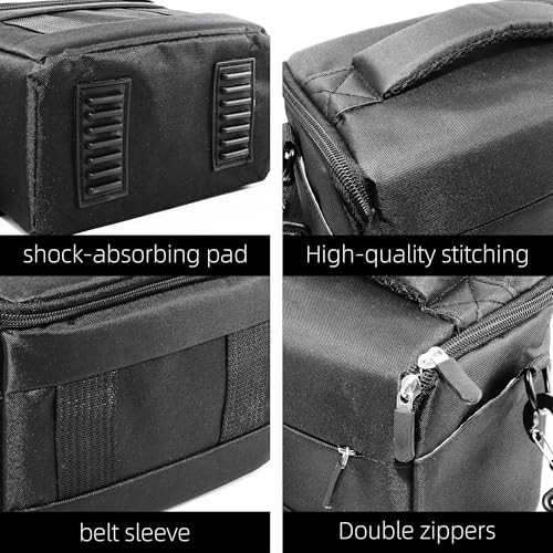 Compact Camera Bag – Stylish, Shockproof, Versatile Shoulder Case for Black