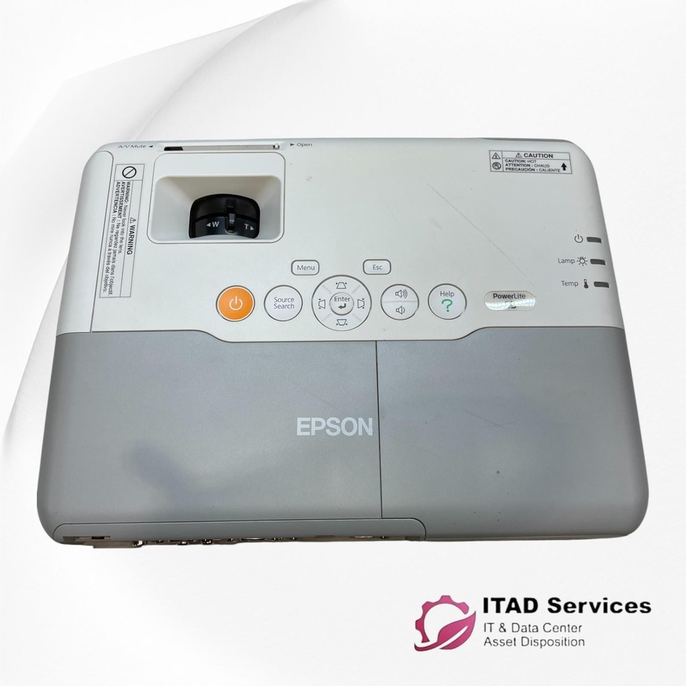 EPSON PowerLite H382A LCD Projector - ONLY 72 LAMP HOURS - TESTED