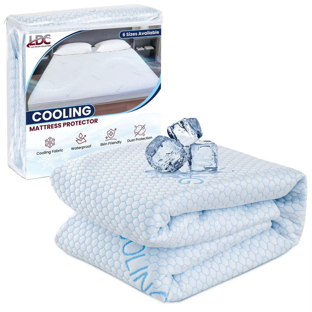Waterproof Mattress Protector with Cooling Effect Leak Proof & Machine
