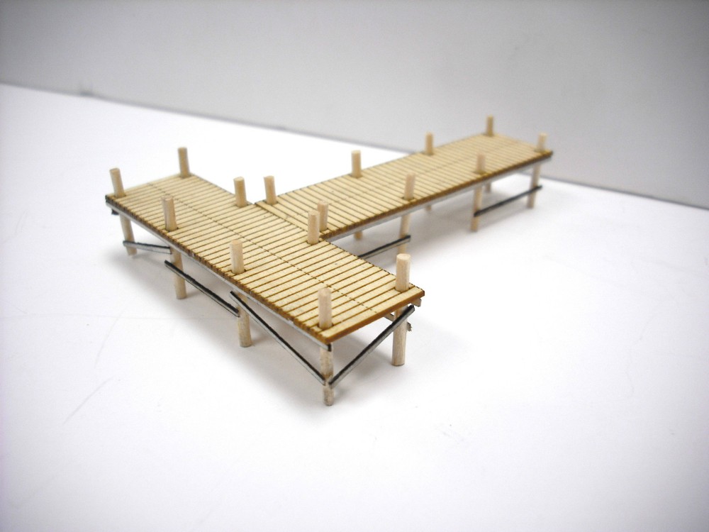 N Scale Laser Cut Boat Dock Pier Kit