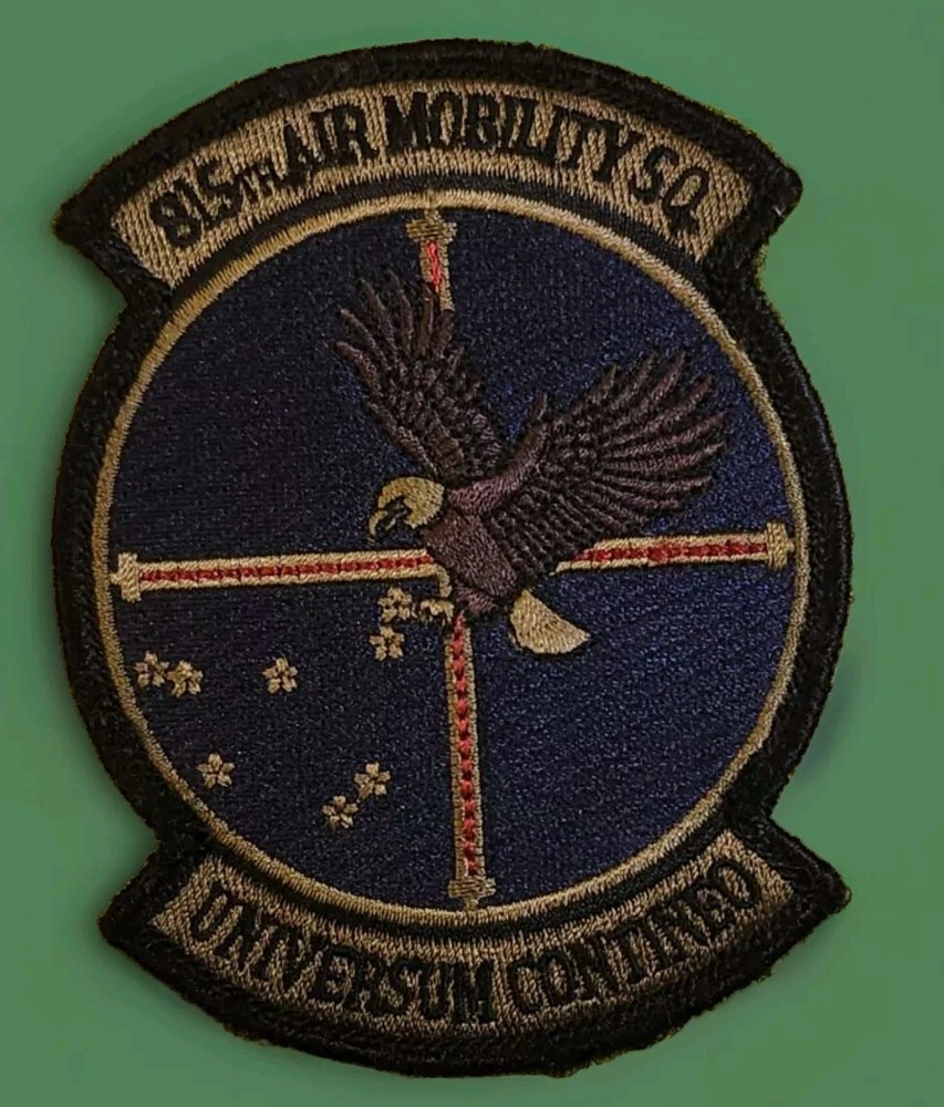 USAF 815th AIR MOBILITY SQUADRON PATCH US AIR FORCE PATCH, AUTHENTIC
