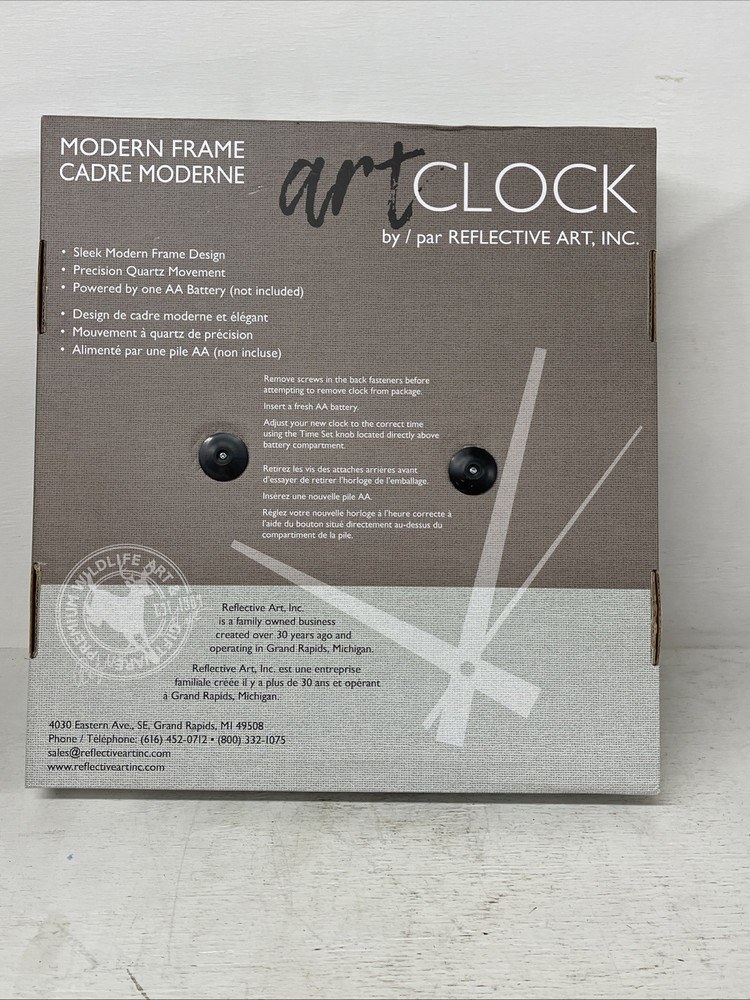 “ Moose Collage” Precision Quartz Movement Clock - New
