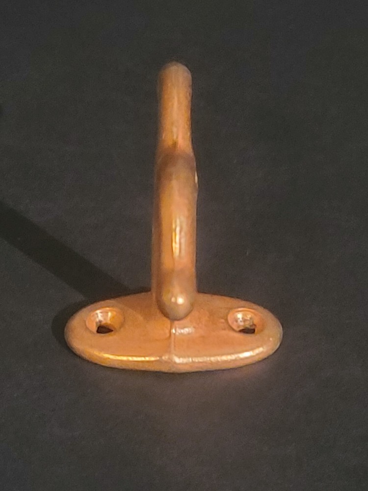 Vintage Ceiling/Vertical Mount Double Coat or Garment SOLID COPPER Hanger