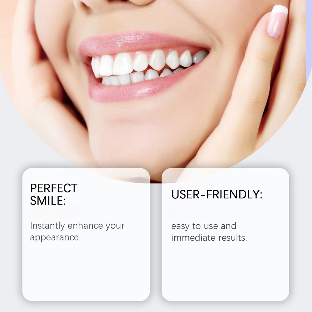 Modified Silicone Denture Kit Veneers Dental Tooth Cover Snap False Teeth Set
