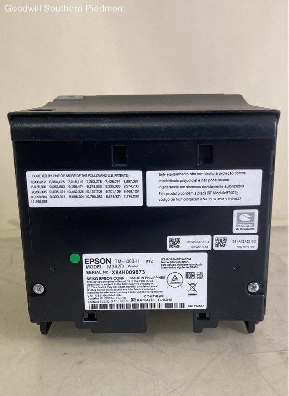 Epson M362D TM-m30ll-H Thermal Receipt Printer - Tested