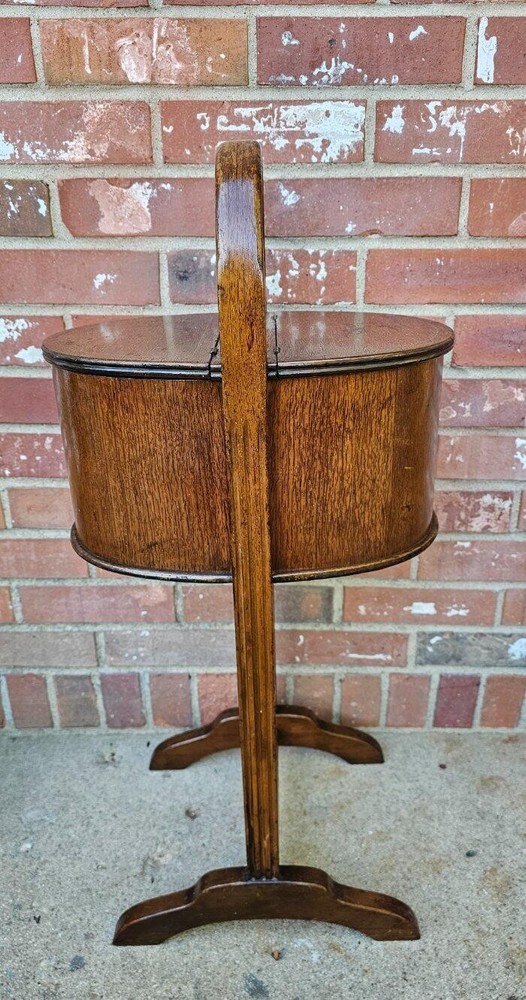 Antique Sewing Cabinet Stand Solid Mahogany