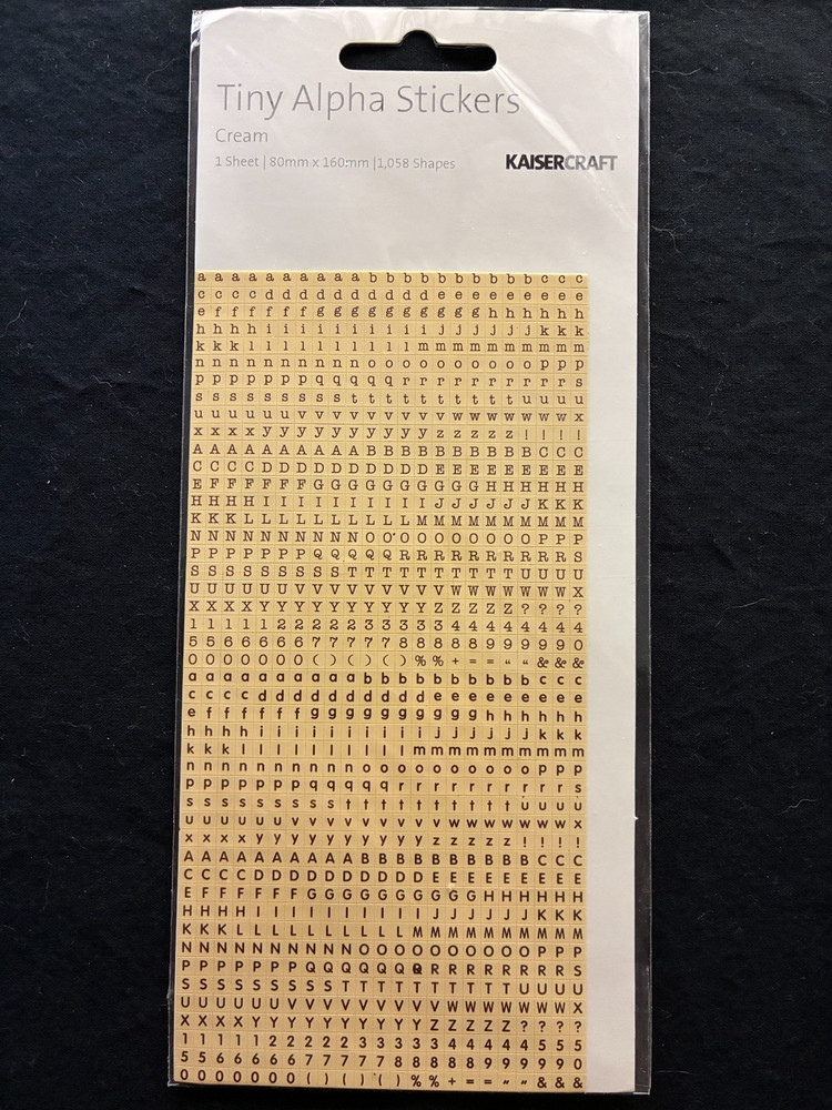 ASSORTED MINI ALPHABET STICKERS