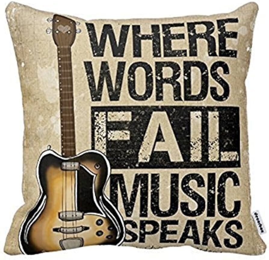 Where Words Fail Music Speaks Pillowcase