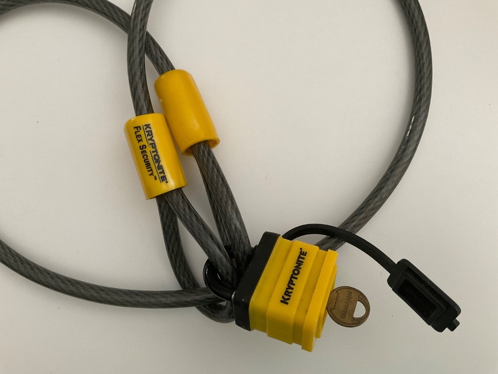 Kryptonite Double Loop Cable 4 ft Security for Bikes w/ Key Lock