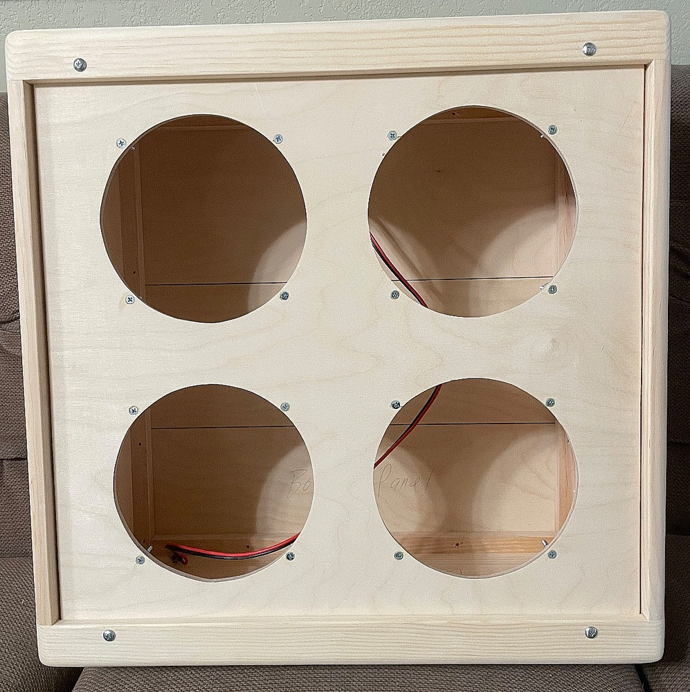 Rawcabs  narrow panel style open or close back 4x8 extension cabinet