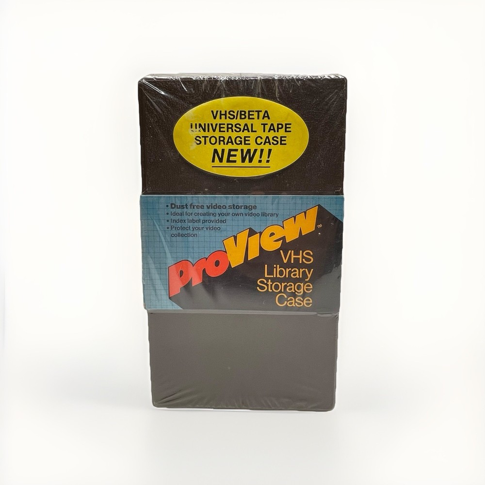 ProView VHS Beta Universal Tape Storage Case New