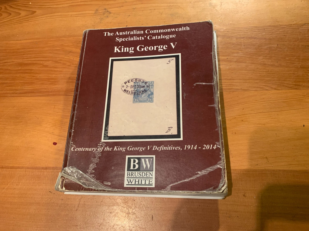Australian Commonwealth Specialists' Catalogue: KGV, 2014 Edition, Used