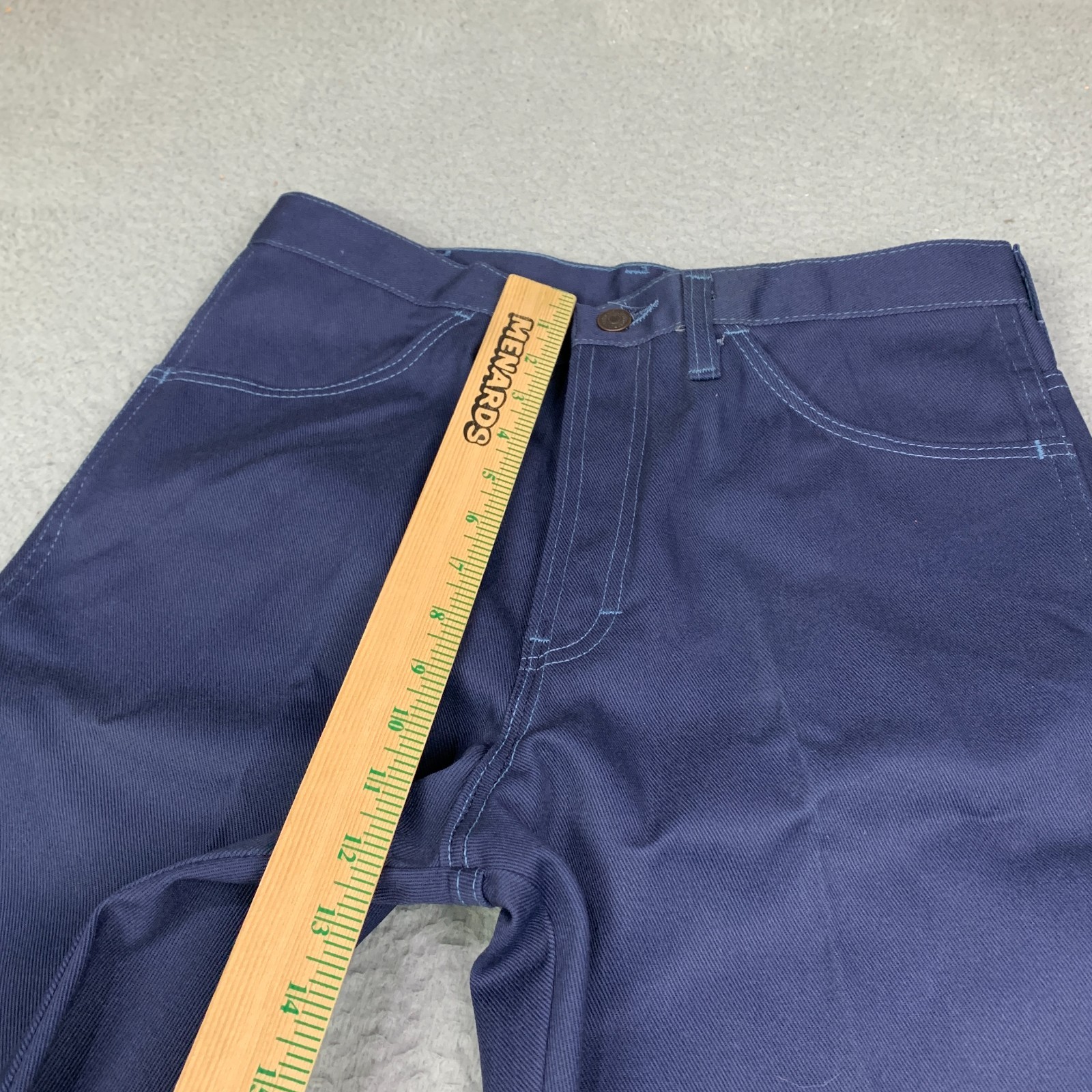 Vintage 70s Mr Leggs Flare Pants Men’s 32x31 Navy Deadstock 1970s NEW