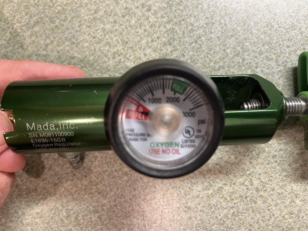 Mada Inc. R1835-15GB oxygen regulator