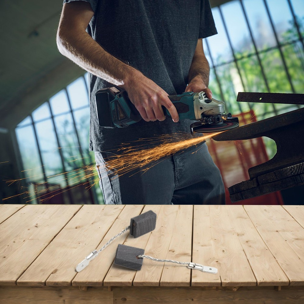 For WEP Series Angle Grinder Compatible Replacement Carbon Brushes Two Pack